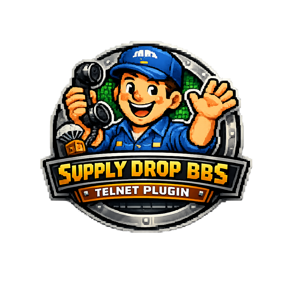 Supply Drop BBS Telnet Plugin badge